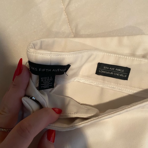 White slacks from Saks 5th Avenue - Picture 2 of 3